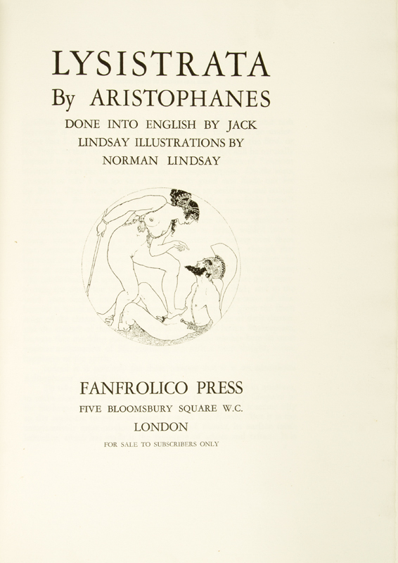 the lysistrata of aristophanes the lysistrata of aristophanes