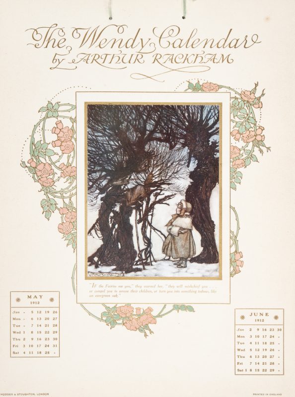 The Wendy Calendar by Arthur Rackham - Douglas Stewart Fine Books